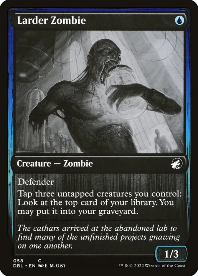 2022 Innistrad: Double Feature Larder Zombie common #58 common card image