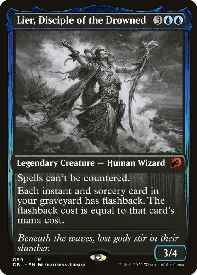 2022 Innistrad: Double Feature Lier, Disciple of the Drowned mythic #59 mythic card image