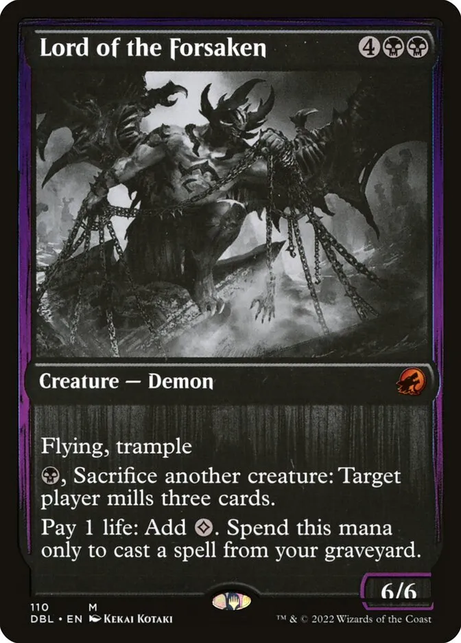 2022 Innistrad: Double Feature Lord of the Forsaken #110 mythic card image