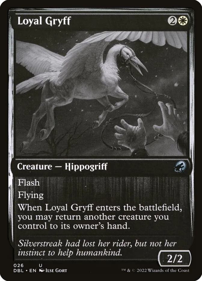 2022 Innistrad: Double Feature Loyal Gryff uncommon #26 uncommon card image