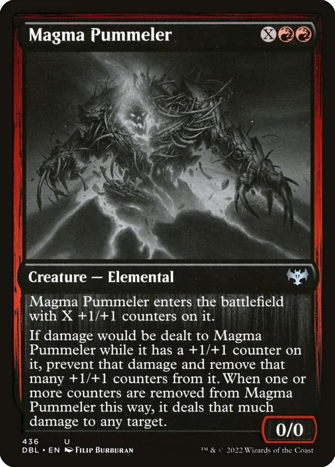 2022 Innistrad: Double Feature Magma Pummeler #436 uncommon card image