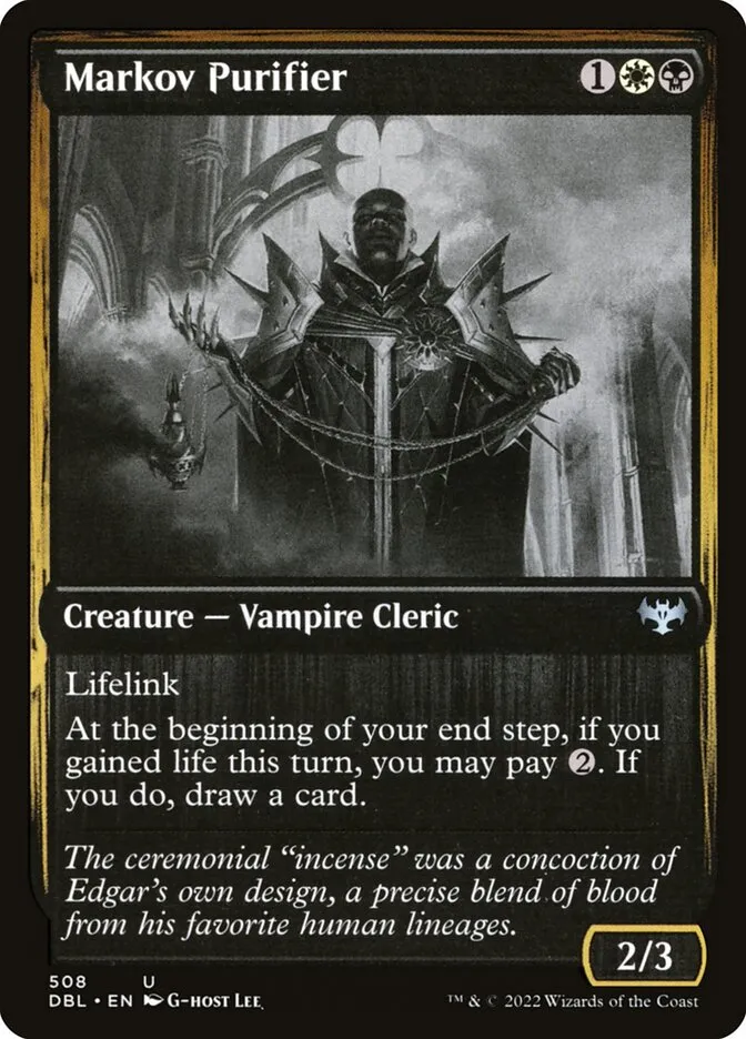 2022 Innistrad: Double Feature Markov Purifier #508 uncommon card image