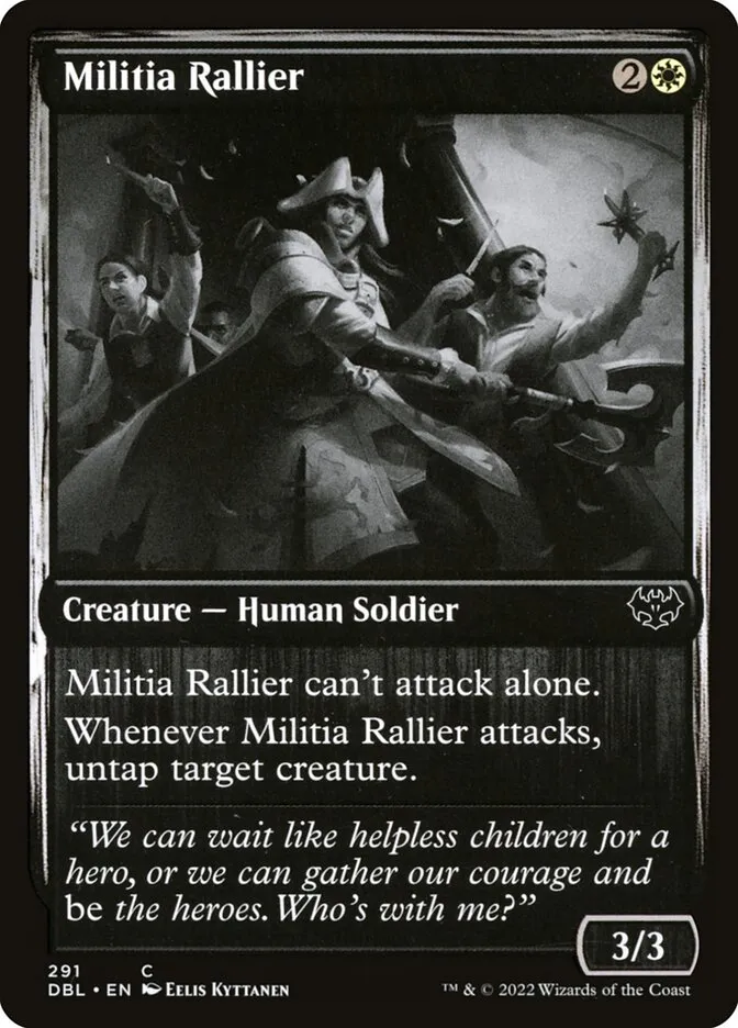 2022 Innistrad: Double Feature Militia Rallier #291 common card image