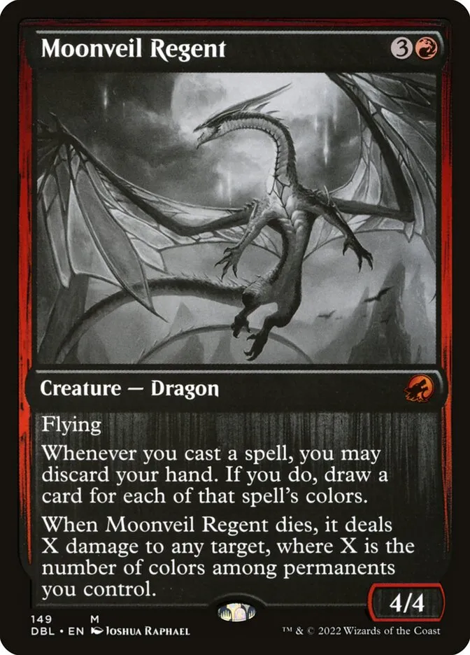 2022 Innistrad: Double Feature Moonveil Regent #149 mythic card image