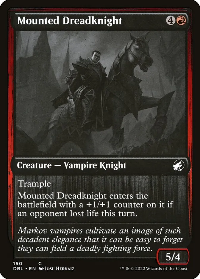 2022 Innistrad: Double Feature Mounted Dreadknight common #150 common card image