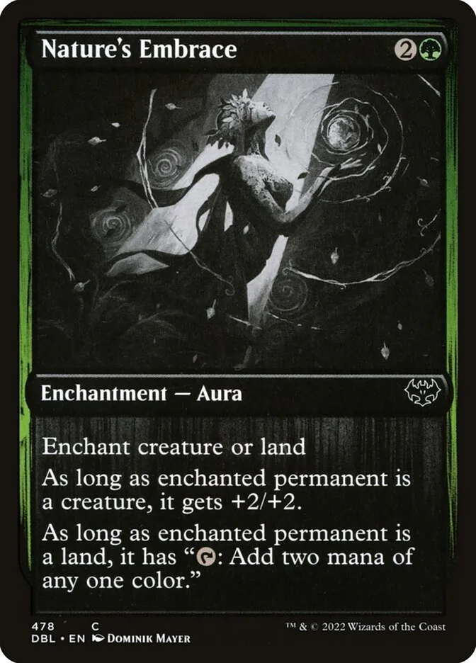 2022 Innistrad: Double Feature Nature's Embrace #478 common card image