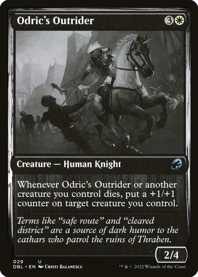 2022 Innistrad: Double Feature Odric's Outrider uncommon #29 uncommon card image