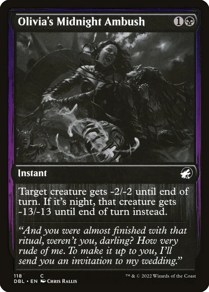 2022 Innistrad: Double Feature Olivia's Midnight Ambush #118 common card image