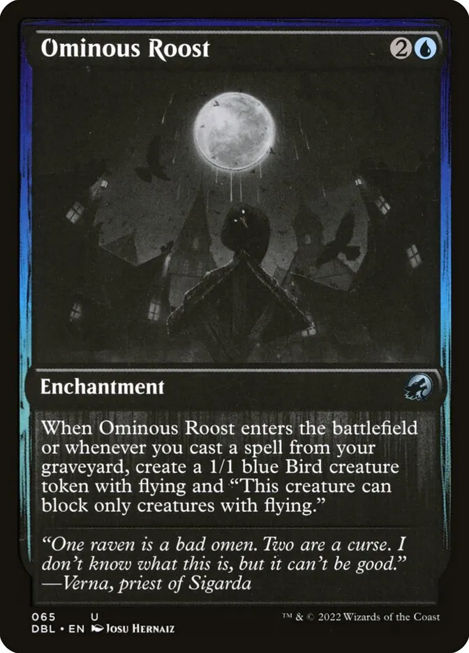 2022 Innistrad: Double Feature Ominous Roost uncommon #65 uncommon card image