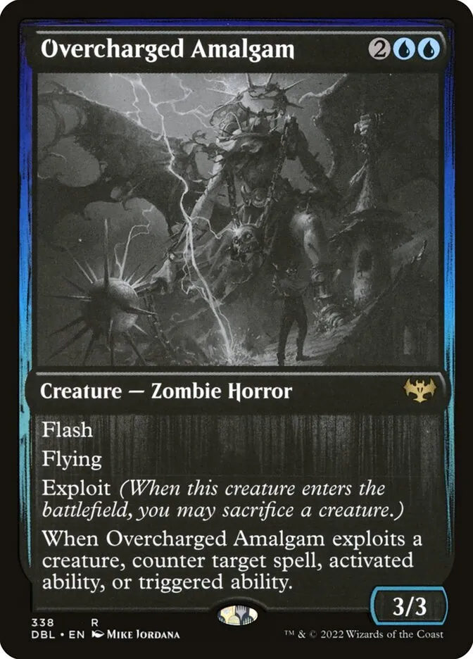 2022 Innistrad: Double Feature Overcharged Amalgam #338 rare card image