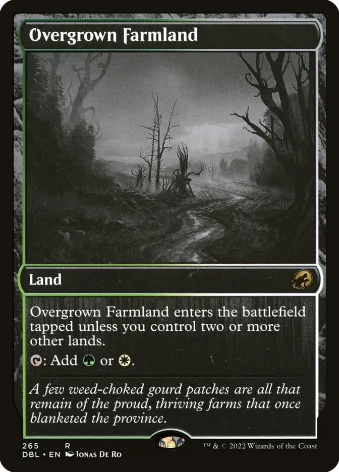 2022 Innistrad: Double Feature Overgrown Farmland #265 rare card image