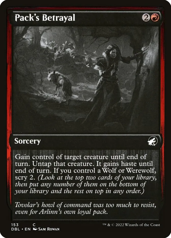 2022 Innistrad: Double Feature Pack's Betrayal common #153 common card image