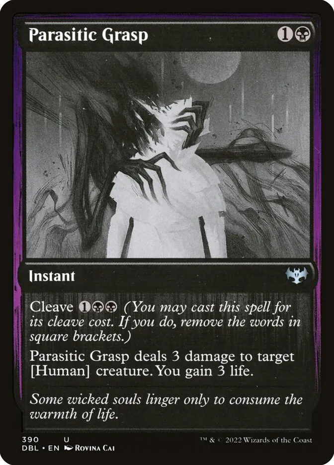 2022 Innistrad: Double Feature Parasitic Grasp #390 uncommon card image