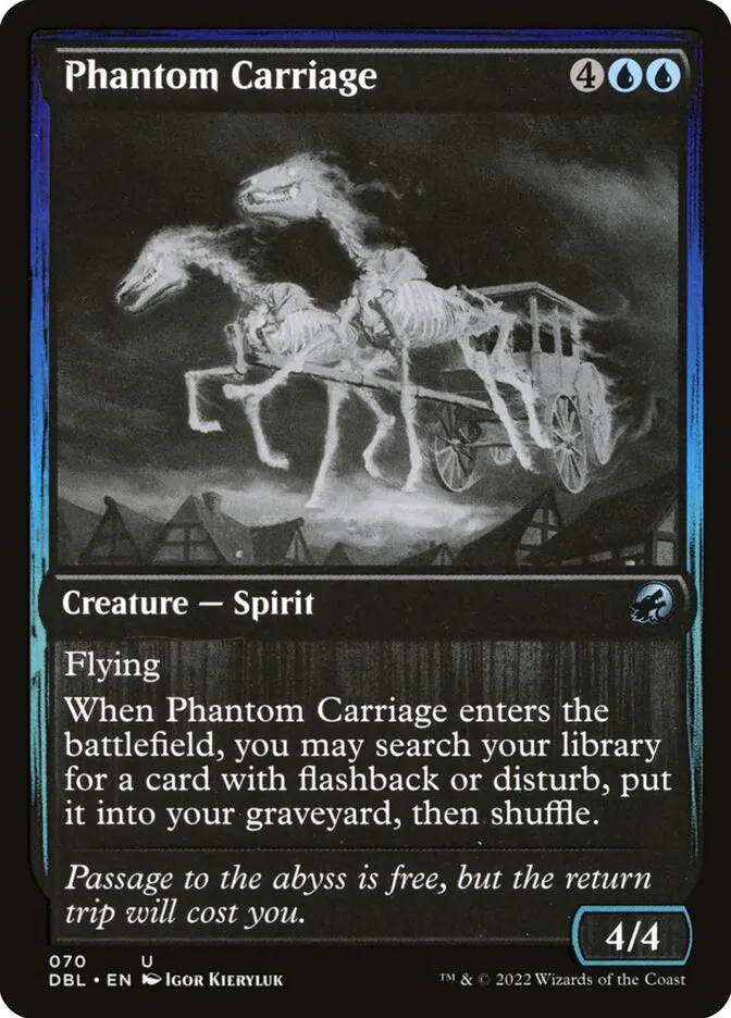 2022 Innistrad: Double Feature Phantom Carriage uncommon #70 uncommon card image