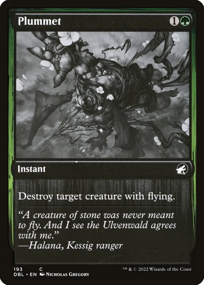 2022 Innistrad: Double Feature Plummet #193 common card image