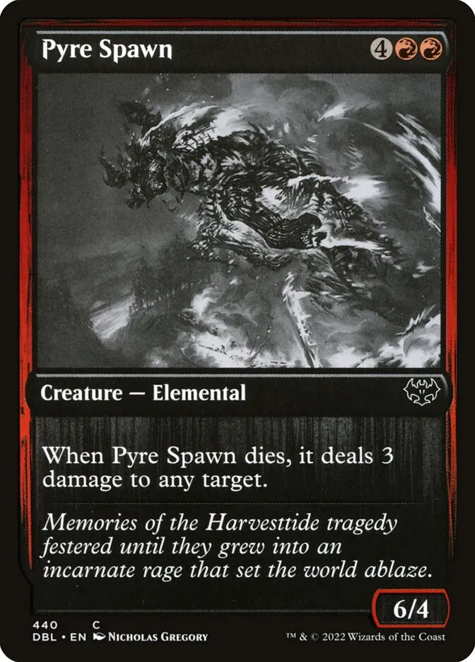 2022 Innistrad: Double Feature Pyre Spawn common #440 common card image