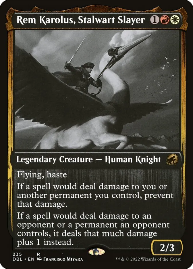 2022 Innistrad: Double Feature Rem Karolus, Stalwart Slayer #235 rare card image