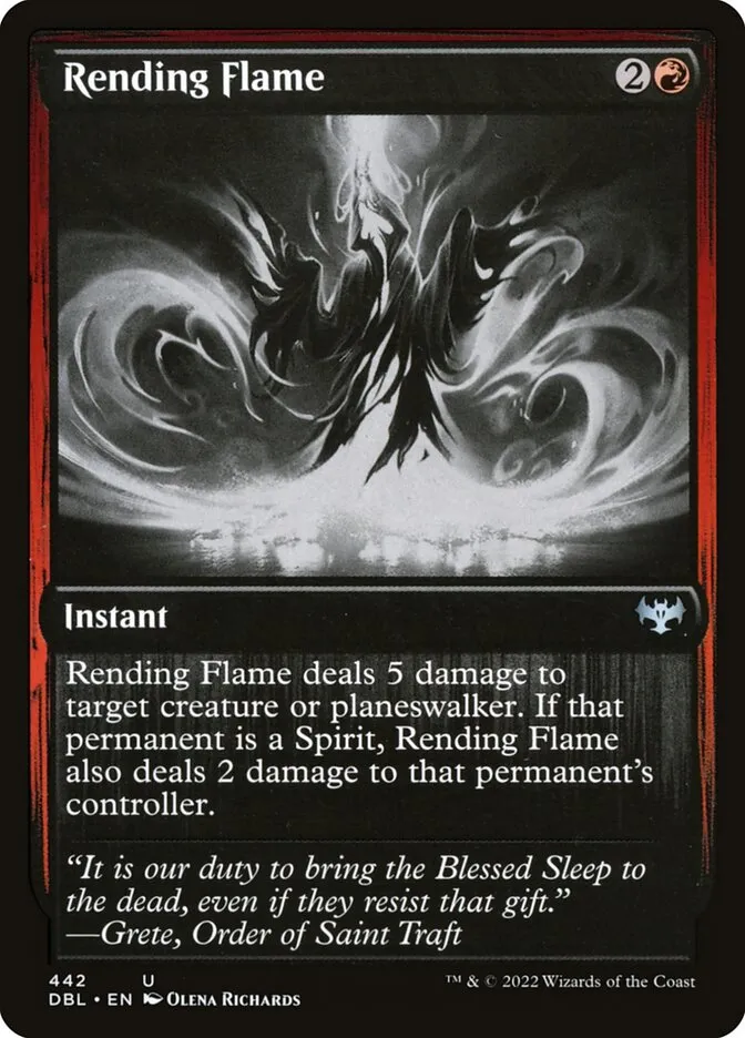 2022 Innistrad: Double Feature Rending Flame #442 uncommon card image