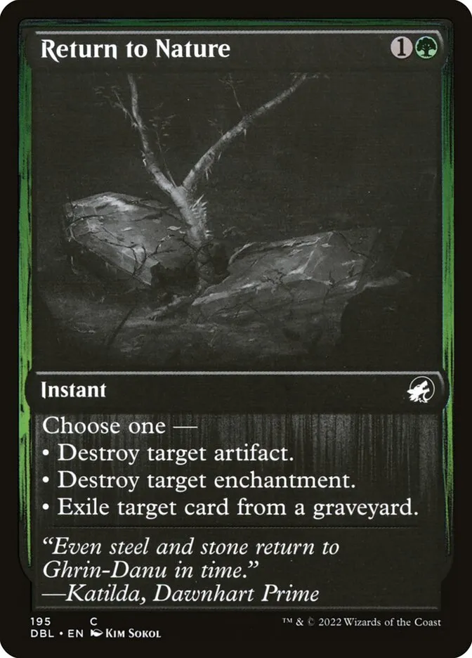 2022 Innistrad: Double Feature Return to Nature #195 common card image
