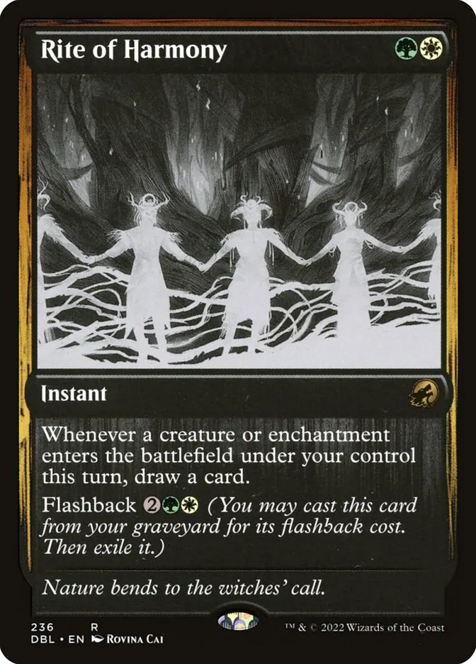 2022 Innistrad: Double Feature Rite of Harmony #236 rare card image