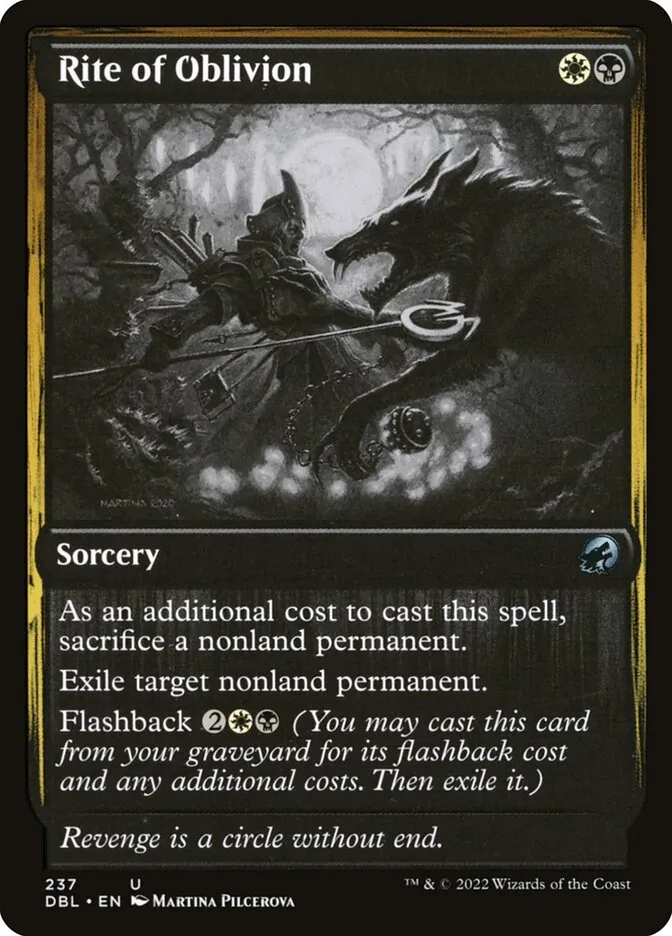 2022 Innistrad: Double Feature Rite of Oblivion #237 uncommon card image