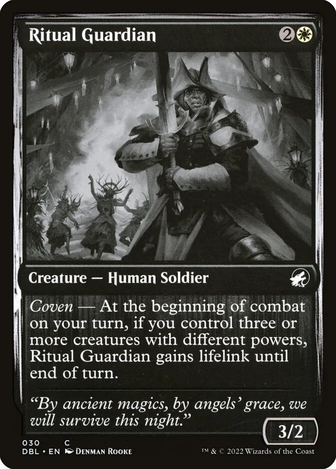 2022 Innistrad: Double Feature Ritual Guardian common #30 common card image