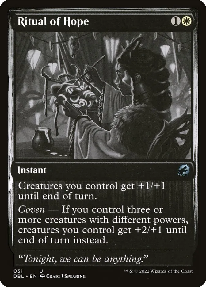 2022 Innistrad: Double Feature Ritual of Hope uncommon #31 uncommon card image