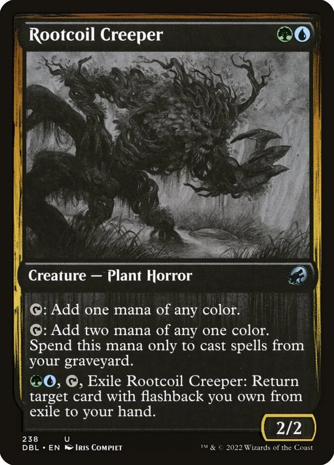 2022 Innistrad: Double Feature Rootcoil Creeper uncommon #238 uncommon card image