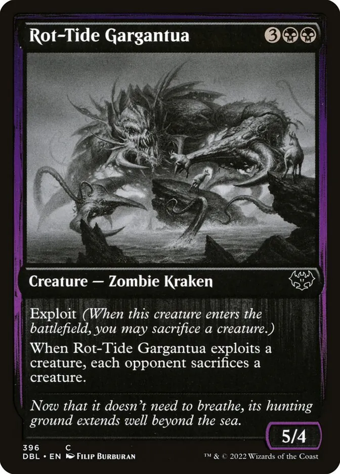 2022 Innistrad: Double Feature Rot-Tide Gargantua #396 common card image