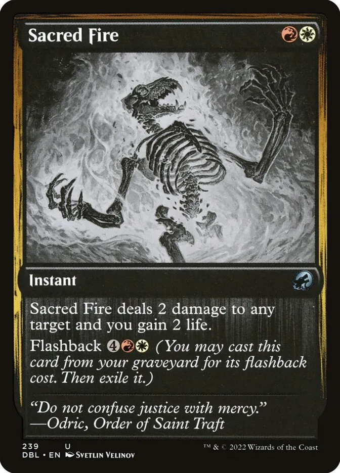 2022 Innistrad: Double Feature Sacred Fire uncommon #239 uncommon card image