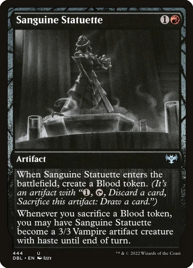 2022 Innistrad: Double Feature Sanguine Statuette #444 uncommon card image