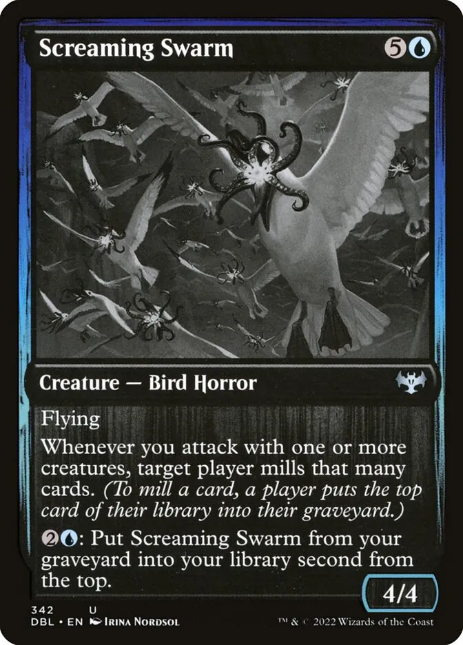 2022 Innistrad: Double Feature Screaming Swarm #342 uncommon card image