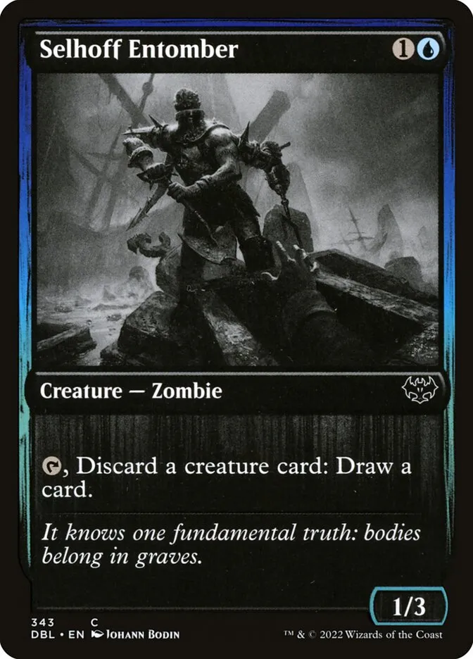 2022 Innistrad: Double Feature Selhoff Entomber common #343 common card image