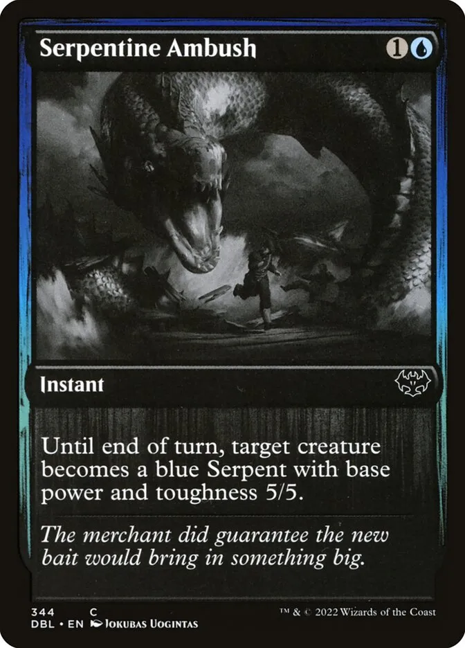 2022 Innistrad: Double Feature Serpentine Ambush #344 common card image