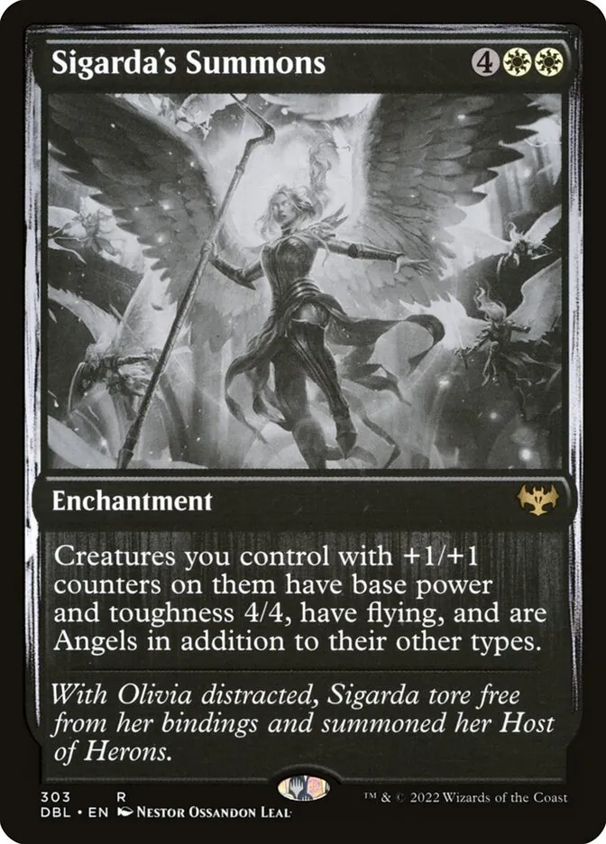 2022 Innistrad: Double Feature Sigarda's Summons #303 rare card image