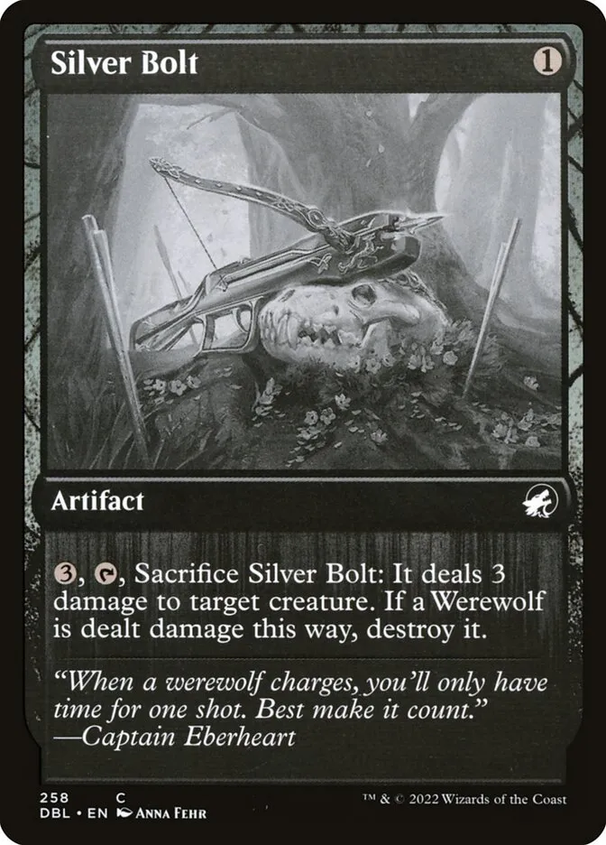 2022 Innistrad: Double Feature Silver Bolt common #258 common card image
