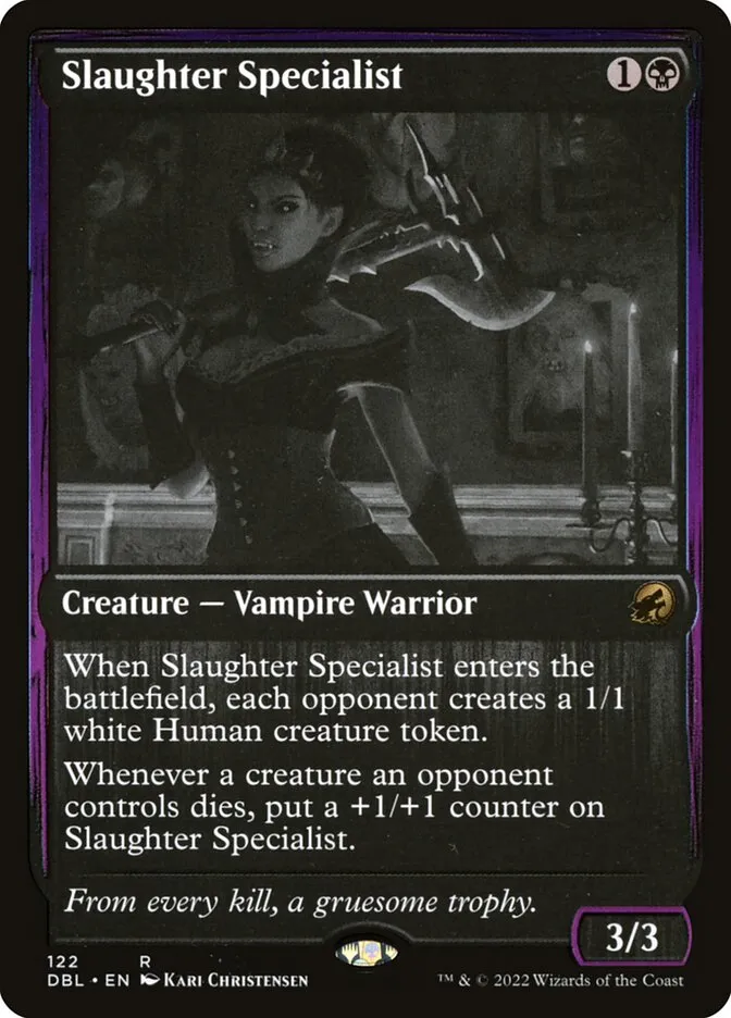 2022 Innistrad: Double Feature Slaughter Specialist #122 rare card image