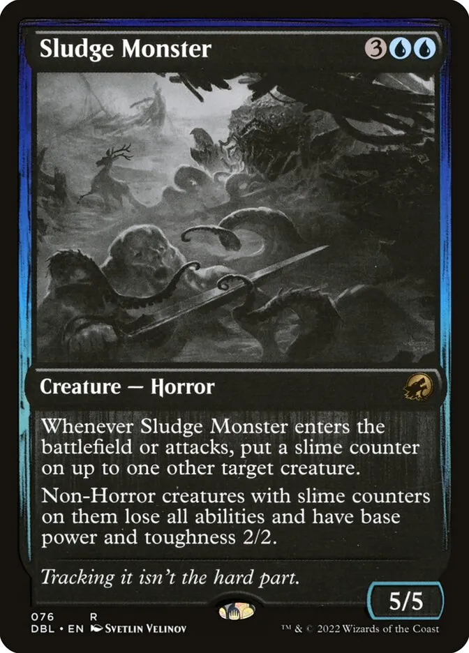 2022 Innistrad: Double Feature Sludge Monster rare #76 rare card image