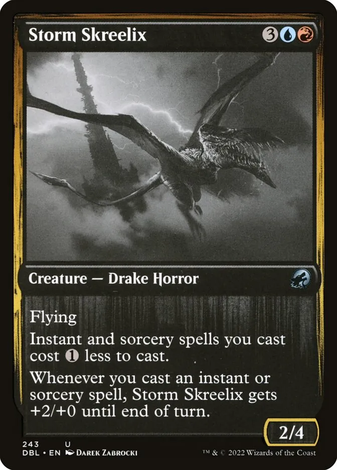 2022 Innistrad: Double Feature Storm Skreelix #243 uncommon card image