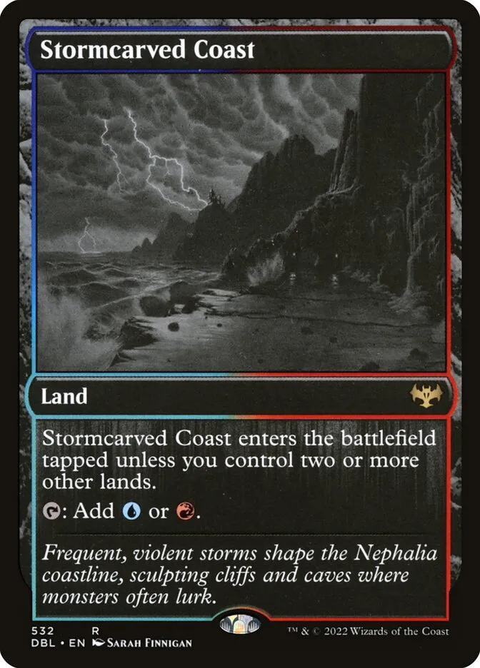 2022 Innistrad: Double Feature Stormcarved Coast #532 rare card image