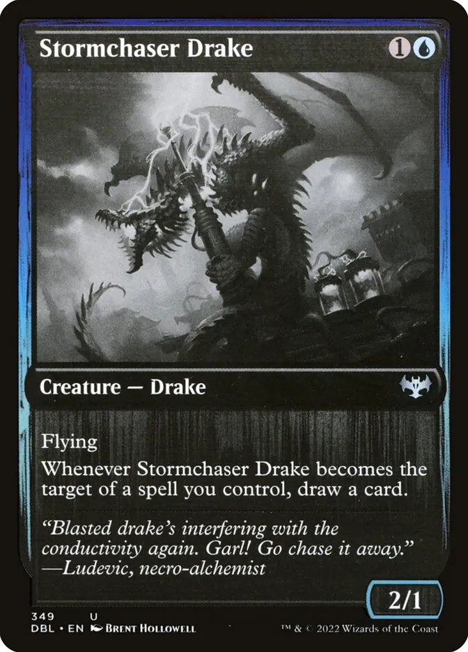 2022 Innistrad: Double Feature Stormchaser Drake #349 uncommon card image