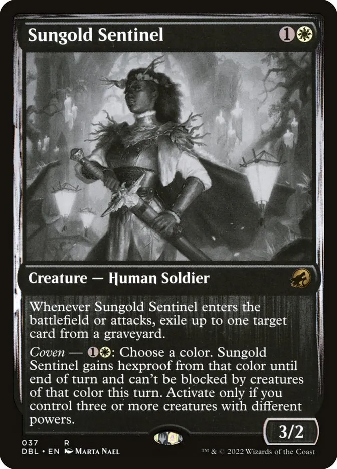 2022 Innistrad: Double Feature Sungold Sentinel rare #37 rare card image