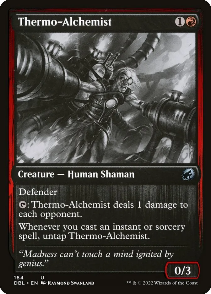 2022 Innistrad: Double Feature Thermo-Alchemist #164 uncommon card image