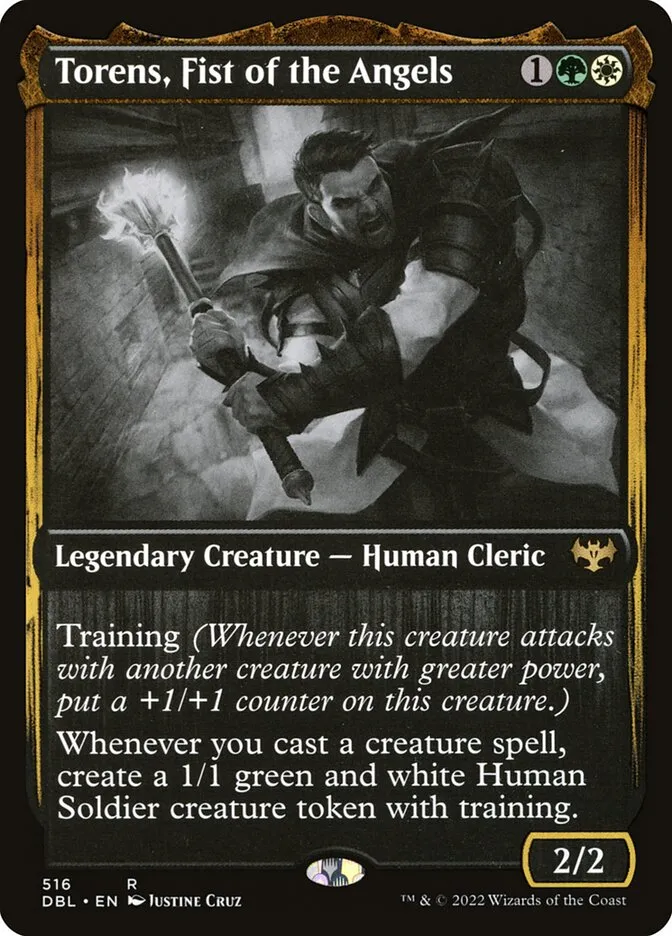 2022 Innistrad: Double Feature Torens, Fist of the Angels [Showcase] rare #516 rare card image