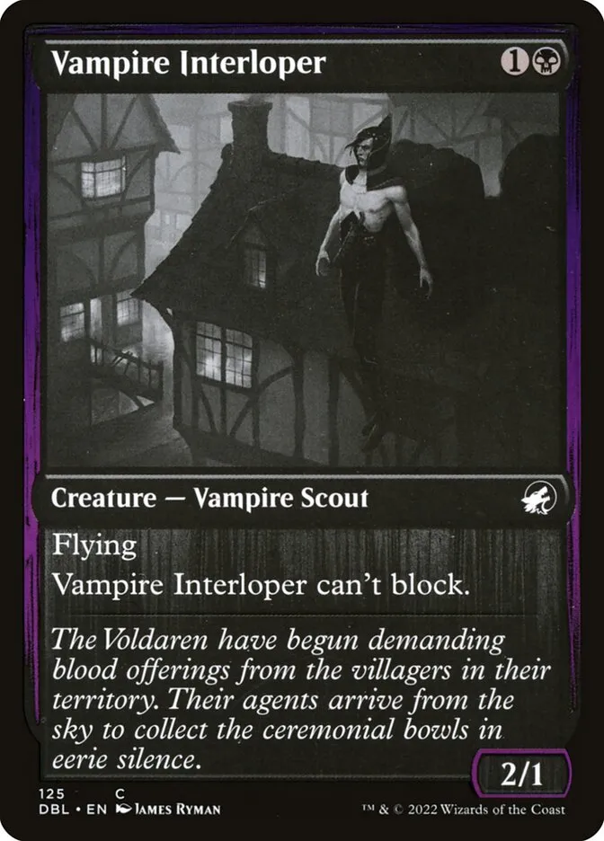 2022 Innistrad: Double Feature Vampire Interloper common #125 common card image