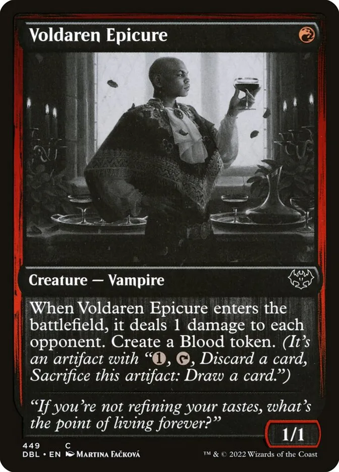 2022 Innistrad: Double Feature Voldaren Epicure #449 common card image