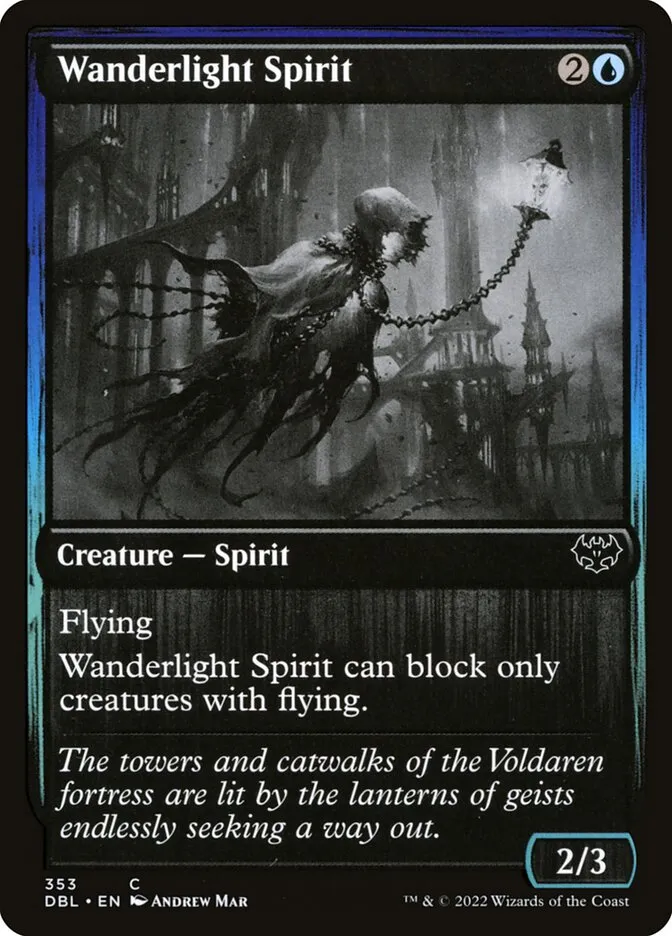2022 Innistrad: Double Feature Wanderlight Spirit #353 common card image