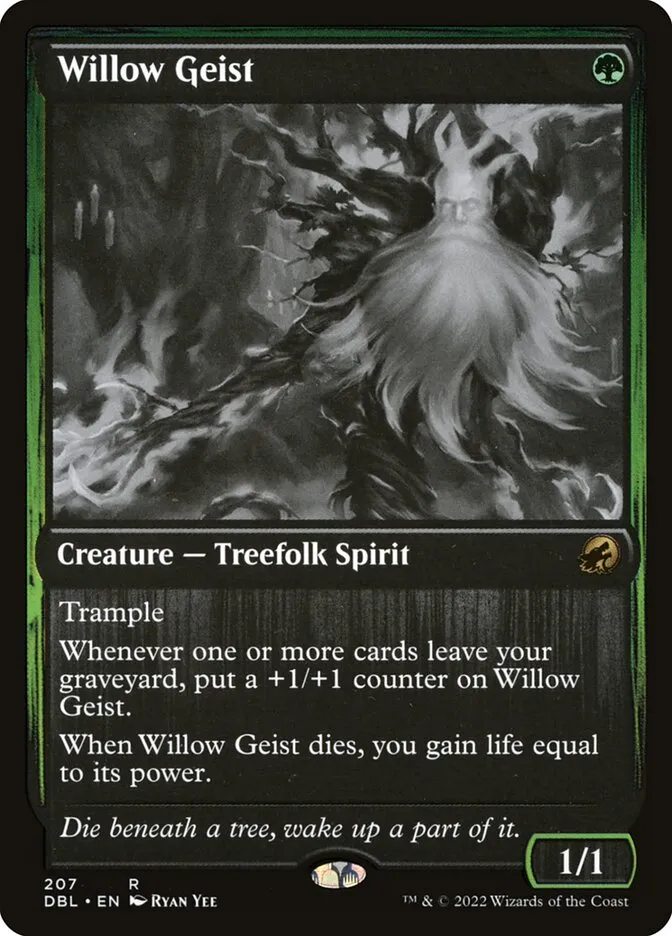 2022 Innistrad: Double Feature Willow Geist #207 rare card image