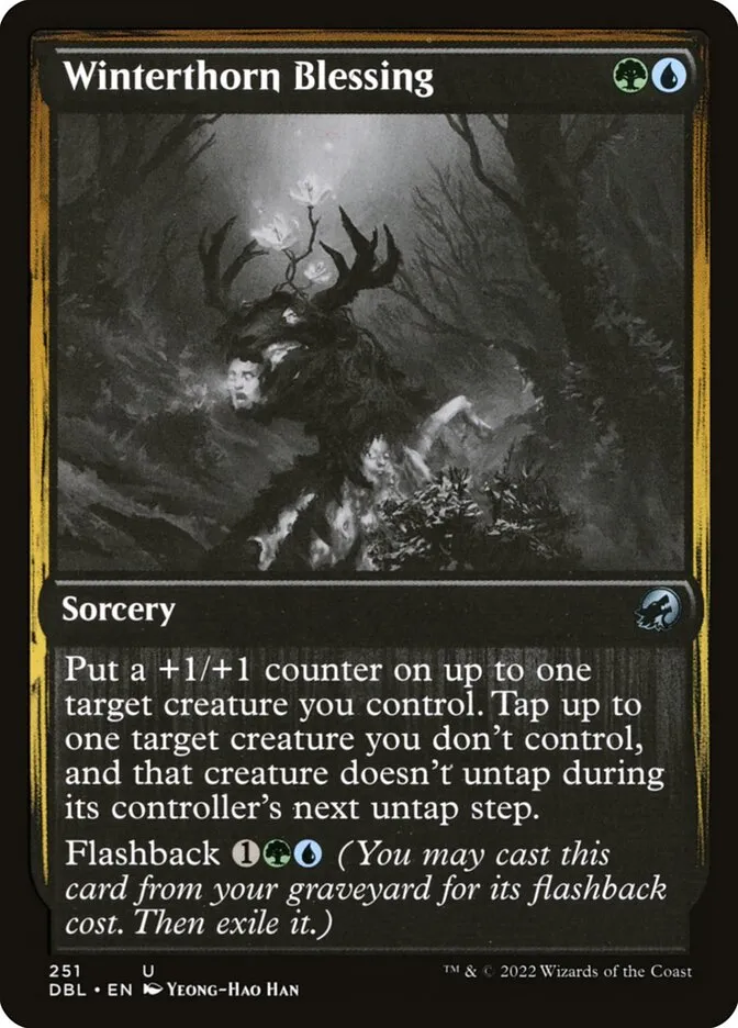 2022 Innistrad: Double Feature Winterthorn Blessing #251 uncommon card image