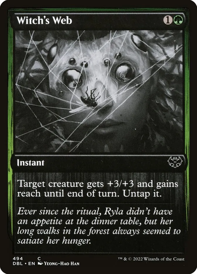 2022 Innistrad: Double Feature Witch's Web common #494 common card image